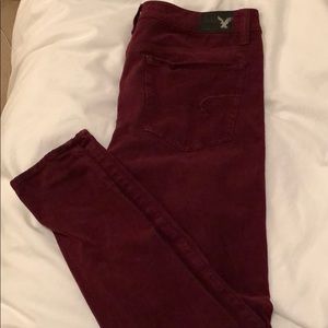 Maroon jeggings